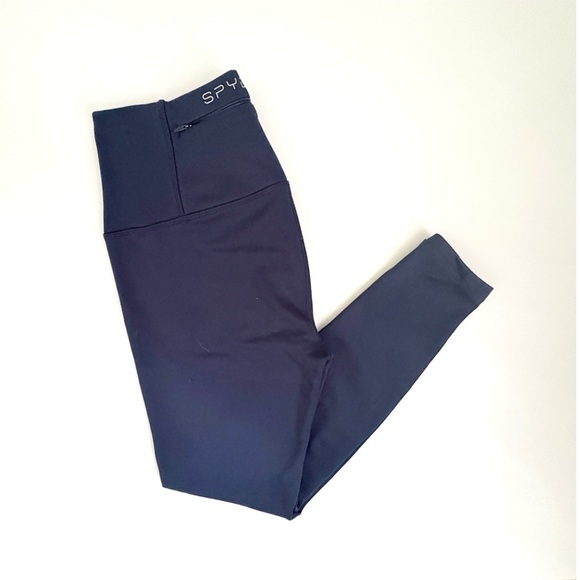 Spyder Pants - Spyder Active | Women’s 33” Fuzzy Lined Navy Blue Leggings w/ Back Pocket Size S